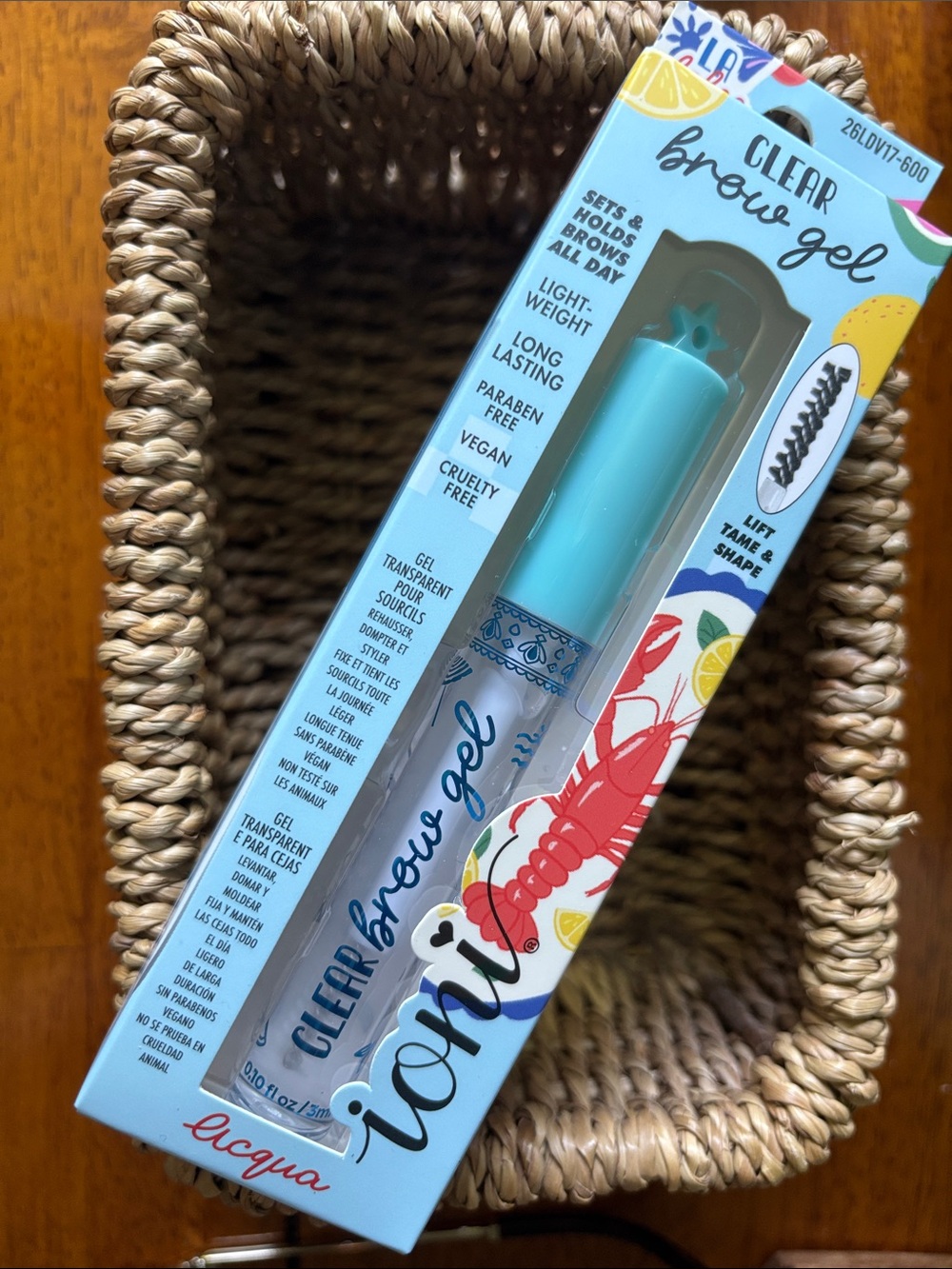 Clear Brow Gel from ioni  Lightweight  Sets Hold Long Lasting Paraben Free Vegan
